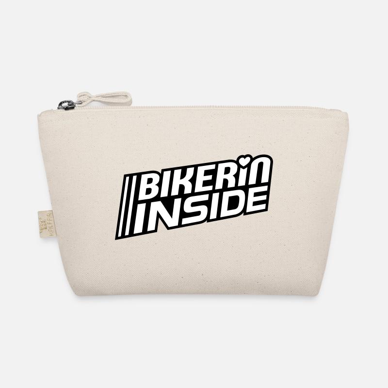 Bikerin à l’intérieur des lettres (les couleurs peuvent être modifiées) Trousse biologique
