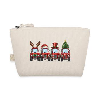 Tractor Santa Claus Christmas Lights - Organic Pouch - nature - Front