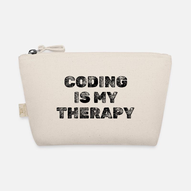 Coding Is My Therapy Developer Saying Organic Pouch