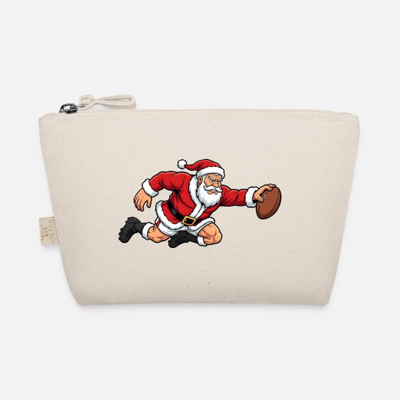 Weihnachtsmann-Rugby Bio-Täschchen