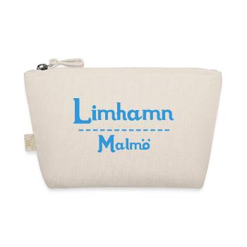 Limhamn – Malmö Sky Blue Design - Organic Pouch - nature - Front