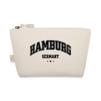 Hamburg Germany Lettering College Heimat - Organic Pouch - nature - Front