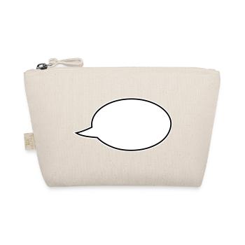 Speech bubble comic right - Organic Pouch - nature - Front