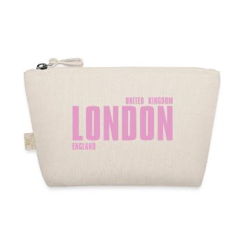 Typographie londonienne Pink Bold - Trousse biologique - nature - Devant