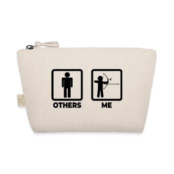 Funny archer - Organic Pouch - nature - Front