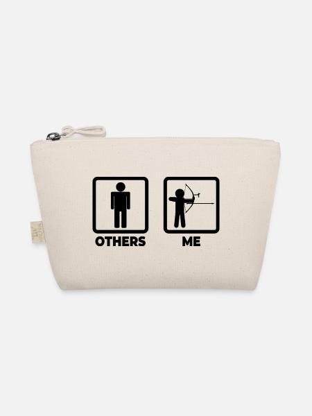 Funny archer - Organic Pouch - nature - Front