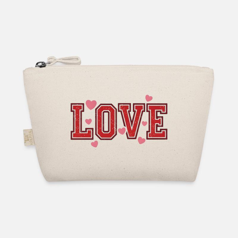 Love Typography – Déclaration d’amour avec des cœurs Trousse biologique