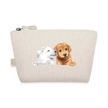 Berger suisse blanc et Golden Retriever - Trousse biologique - nature - Devant