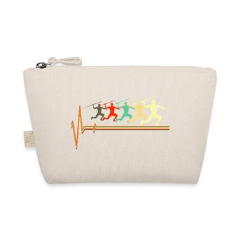 Javelin Thrower Athlete Track And Field UK - Organic Pouch - nature - Front