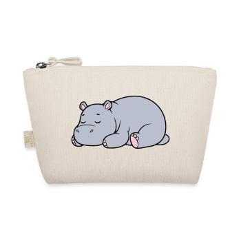 Hippopotame endormi Vecteur paresseux fatigué - Trousse biologique - nature - Devant