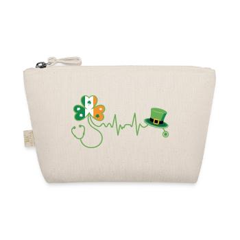 Kleeblatt Herzschlag Irish Med - Bio-Täschchen - Natur - Vorne