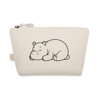 Silhouette fatiguée de l’hippopotame endormi - Trousse biologique - nature - Devant