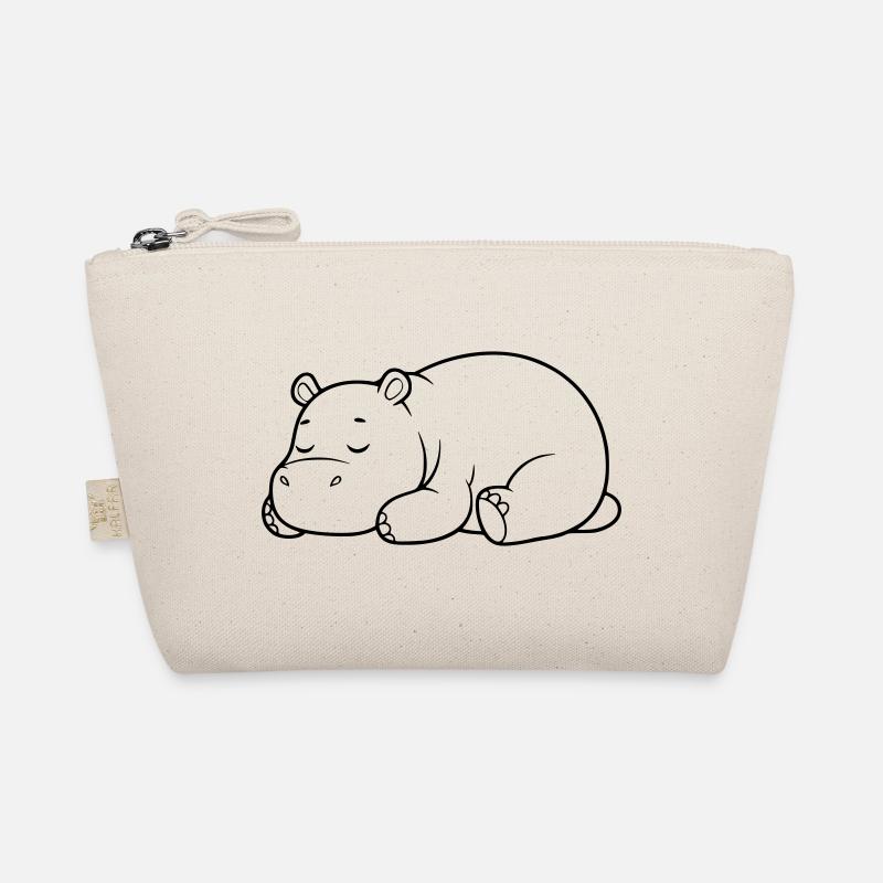 Silhouette fatiguée de l’hippopotame endormi Trousse biologique