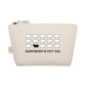 Everybody is Not You - Black Sheep Unique Quote - Organic Pouch - nature - Front