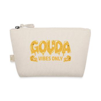 Gouda Vibes Only Funny Cheese Saying For - Organic Pouch - nature - Front