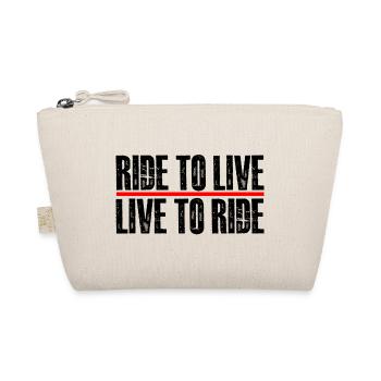 ride to live - live to ride - Organic Pouch - nature - Front