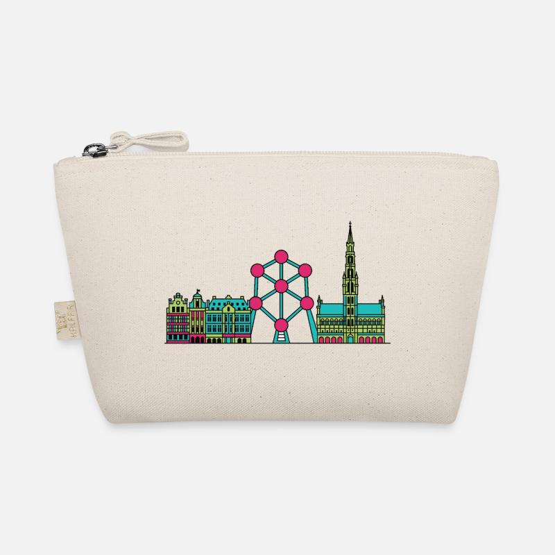Skyline de Bruxelles Atomium Modern Line Art Trousse biologique