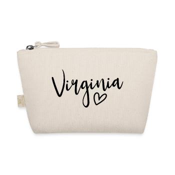 Virginia Heart Women's Love Virginia - Bio-Täschchen - Natur - Vorne