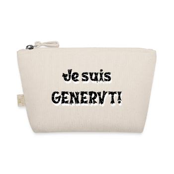 Je suis Annoyed — Glitch Font - Organic Pouch - nature - Front