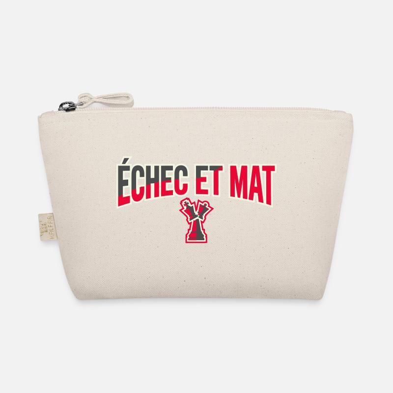 Logo Échec et Mat Rouge Roi Noir en Difficulté Trousse biologique