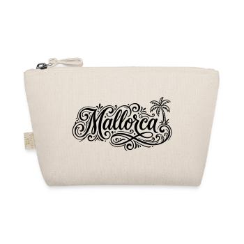 Mallorca Schrift Palmen - Bio-Täschchen - Natur - Vorne