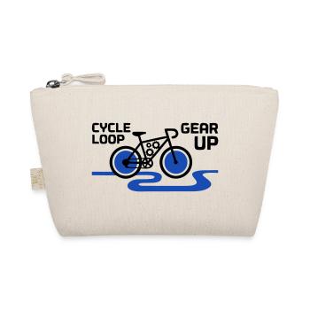 Motivational Gear Up Bicycle Loop - Organic Pouch - nature - Front