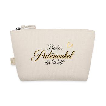 Edles Geschenk für den Patenonkel - Bio-Täschchen - Natur - Vorne