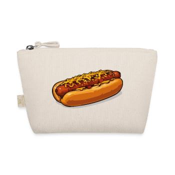 Cheese Covered Hot Dog Illustration - Organic Pouch - nature - Front