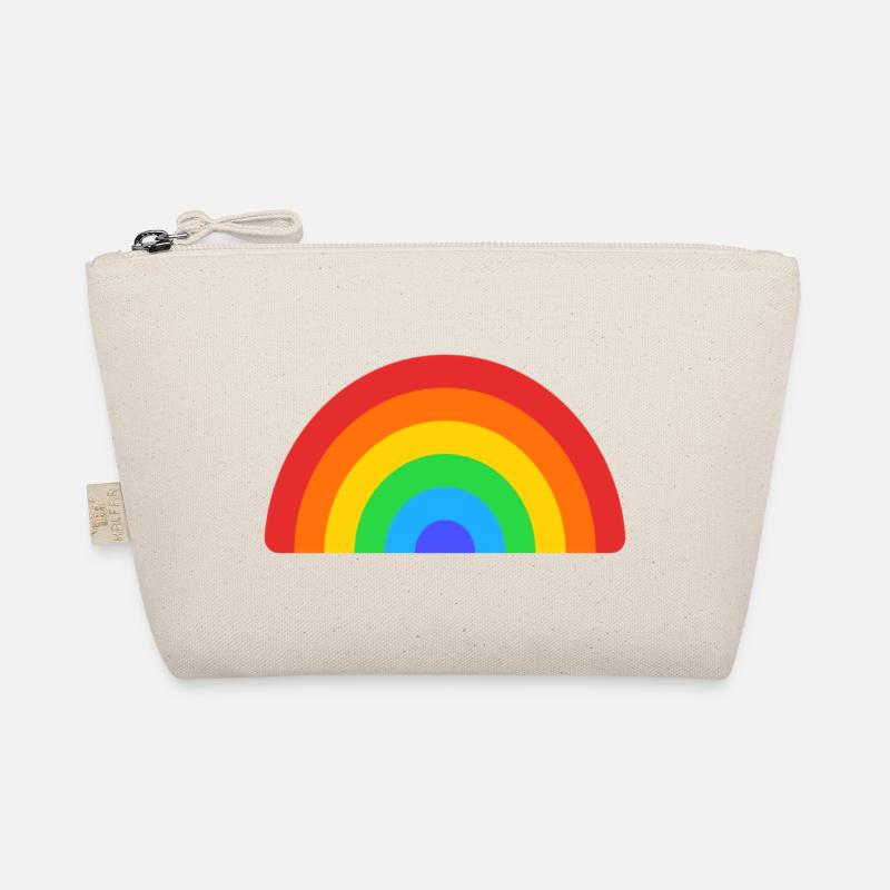 Retro Rainbow Arc Organic Pouch
