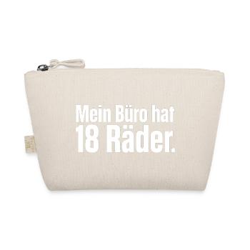 Mein Büro hat 18 Räder - LKW Fahrer, Fernfahrer - Bio-Täschchen - Natur - Vorne