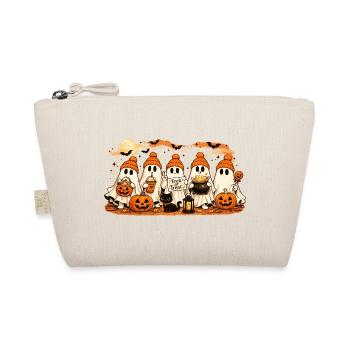 Halloween trick or treet ghosts - Organic Pouch - nature - Front