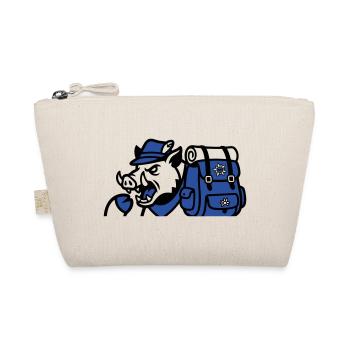 Wild Boar Backpack Logo - Organic Pouch - nature - Front