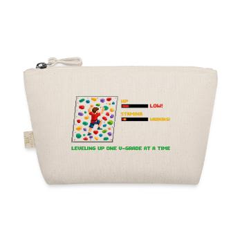Bloc rétro en pixel art : Dire monter de niveau - Trousse biologique - nature - Devant