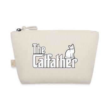 Catfather Katzen Papa Cat Dad süßer Katzenhalter - Bio-Täschchen - Natur - Vorne