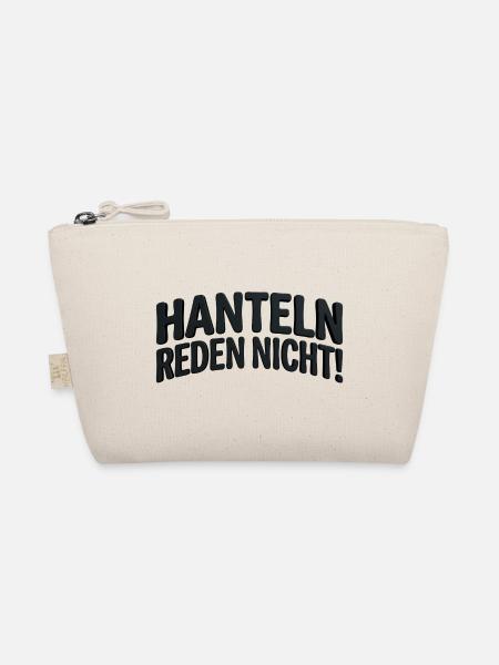 Hanteln reden nicht - Fitness-Workout - Bio-Täschchen - Natur