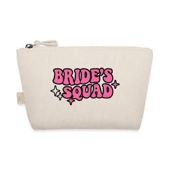 Brides Squad Schriftzug - Bio-Täschchen - Natur - Vorne