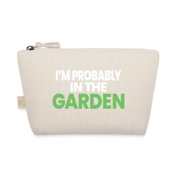 Ich bin wahrscheinlich im Garten lustiger Gärtner-Geschenk - Bio-Täschchen - Natur - Vorne