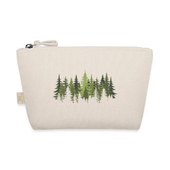 Wald Bäume Wandern Outdoor Natur Camping - Bio-Täschchen - Natur - Vorne