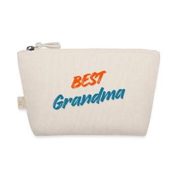 Beste Oma aller Zeiten – Retro Orange & Blue Typografie - Bio-Täschchen - Natur - Vorne