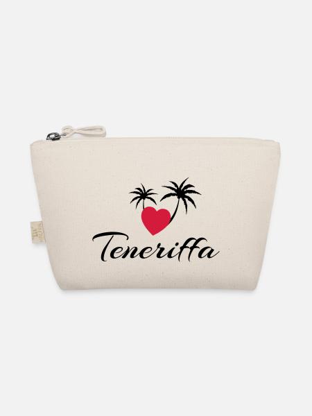 Teneriffa mit Herz - Bio-Täschchen - Natur - Vorne