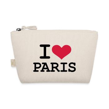 I - love - Paris - Organic Pouch - nature - Front