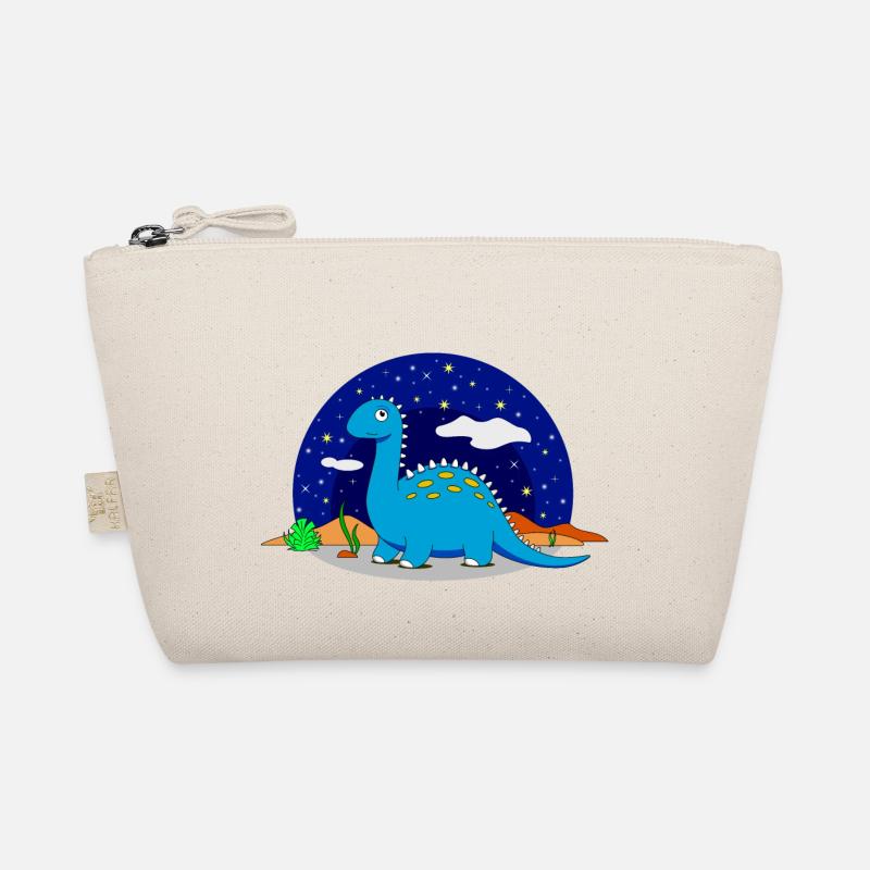 Dinosaur Brontosaurus Star Night Dream Organic Pouch