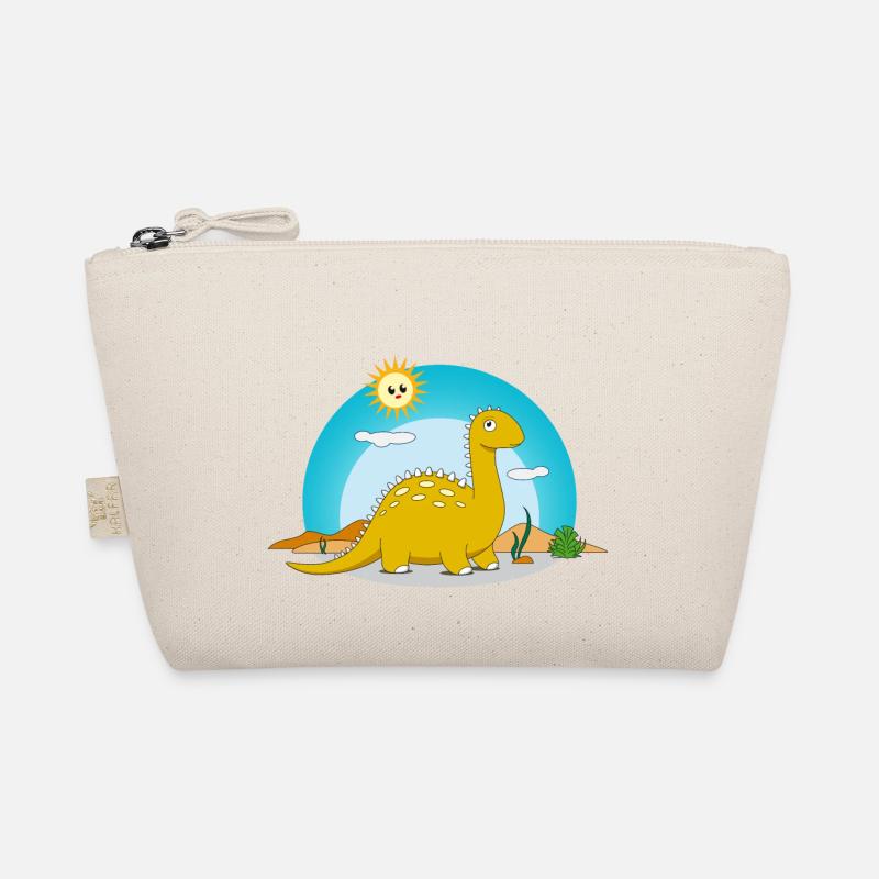 Dinosaur Sun Brontosaurus Summer Sky Desert Organic Pouch
