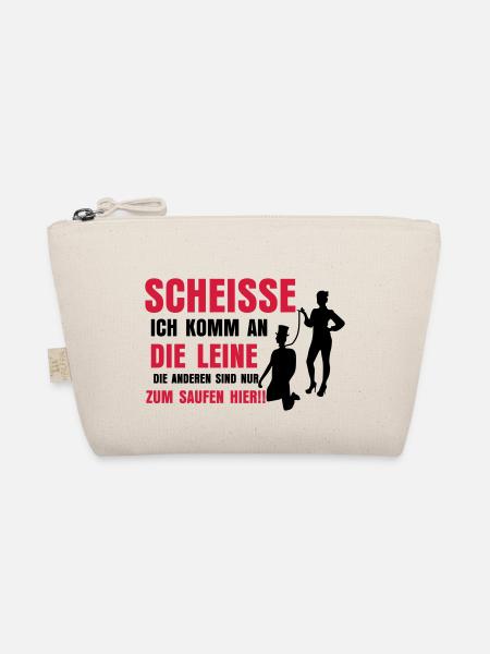 SCHEISSE ICH KOMM AN DIE - Bio-Täschchen - Natur - Vorne