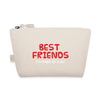 Beste Freunde: Best Friends. It´s a promise, not a - Bio-Täschchen - Natur - Vorne