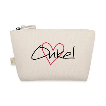 Onkel Herz Geschenk Liebe Patenonkel Geburtstag - Bio-Täschchen - Natur - Vorne