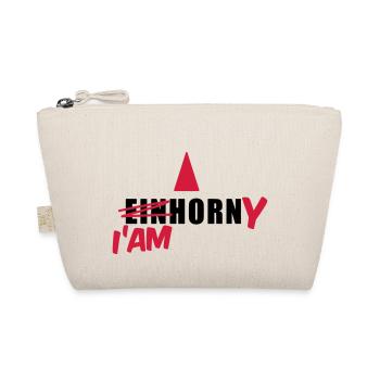 Einhorn T-Shirt - I'am Horny - Mallorca T-Shirts - Bio-Täschchen - Natur - Vorne