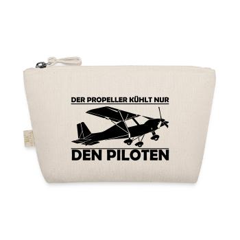 C42 Ultraleichtflugzeug Geschenk - Bio-Täschchen - Natur - Vorne