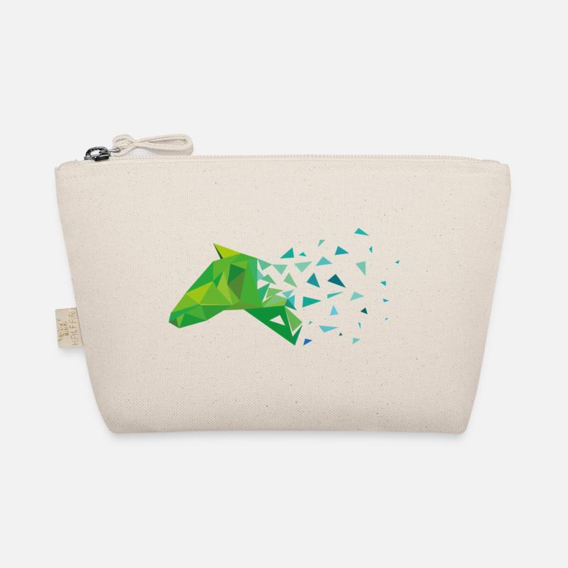 Cheval vert cheval cadeau Trousse biologique