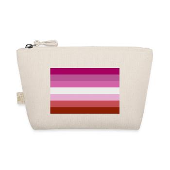 Lesbian Pride Flag - Organic Pouch - nature - Front